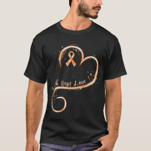 Faith Love Hope Courage  Aml Leukaemia Awareness  T-Shirt