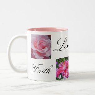 Faith Love Joy Hope Two-Tone Coffee Mug