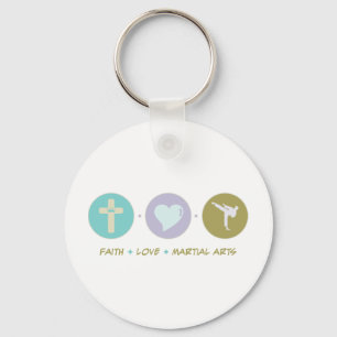Faith Love Martial Arts Key Ring
