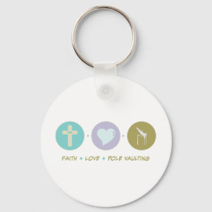 Faith Love Pole Vaulting Key Ring