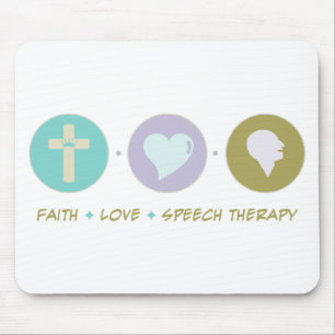 Faith Love Speech Therapy Mouse Mat