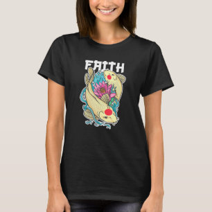 Faith Loves Koi Fish Yin And Yang T-Shirt
