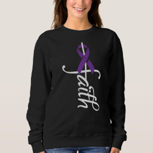 Faith Lupus Disease Support Ribbon Lupus Awarenes Sweatshirt