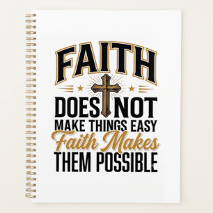 Faith Makes Them Possible Christian Typography Des Planner