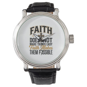 Faith Makes Them Possible Christian Typography Des Watch