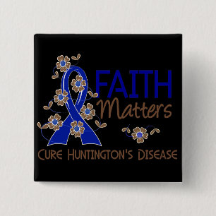 Faith Matters 3 Huntington's Disease 15 Cm Square Badge