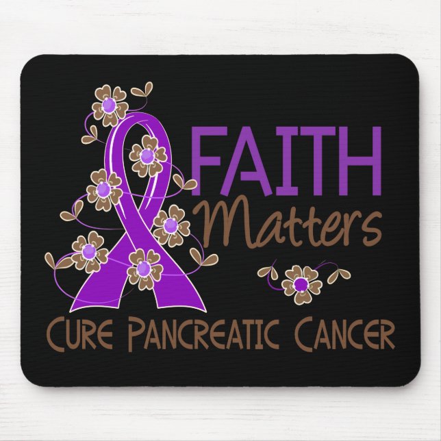 Faith Matters 3 Pancreatic Cancer Mouse Mat (Front)