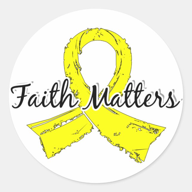 Faith Matters 5 Sarcoma Classic Round Sticker (Front)