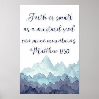 Faith Moves Mountains Poster