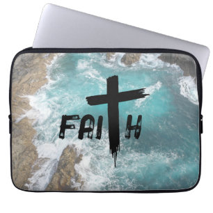 FAITH Ocean laptop sleeve