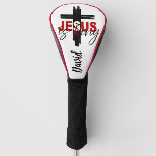 Faith on the Fairway – Bold Cross Design Golf Head Cover