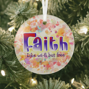 Faith Ornament for personalisation