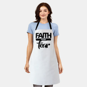 Faith Over Fea Apron