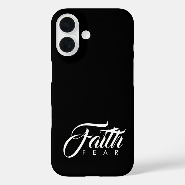 Faith Over Fear Black Case-Mate iPhone Case (Back)