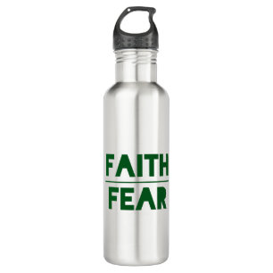 Faith Over Fear Bold Forest Green 710 Ml Water Bottle