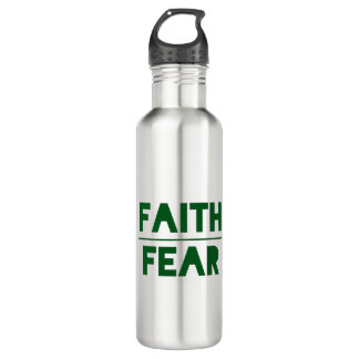 Faith Over Fear Bold Forest Green 710 Ml Water Bottle