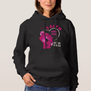 FAITH OVER FEAR Breast Cancer Awareness Hoodie