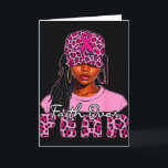 Faith Over Fear Christian Black Women Afro Breast  Card<br><div class="desc">Faith Over Fear Christian Black Women Afro Breast Cancer</div>