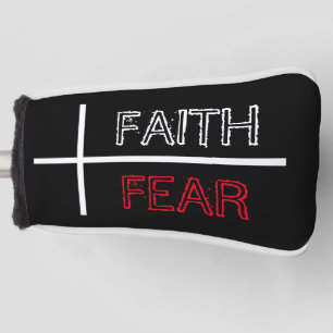 Faith Over Fear Christian Cross  Golf Head Cover