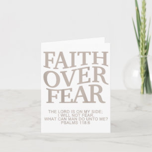 Faith Over Fear Christian Easter Youth Teen Girl B Card