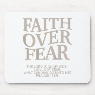 Faith Over Fear Christian Easter Youth Teen Girl B Mouse Mat