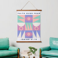 Faith Over Fear Christian Faith Poster Modern