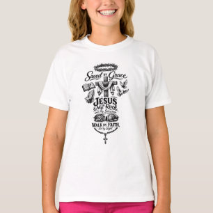 Faith Over Fear Christian Vintage Design T-Shirt