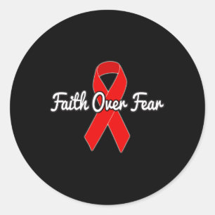 Faith Over Fear Classic Round Sticker
