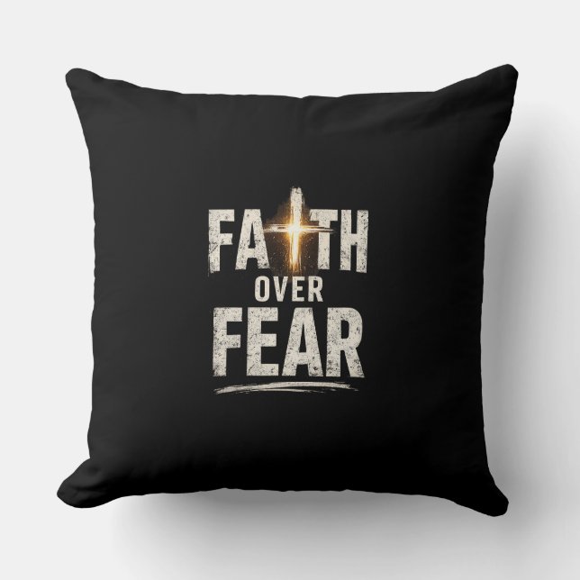 faith over fear cushion (Front)
