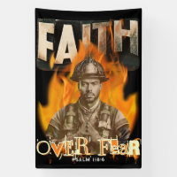 Faith Over Fear Firefighter Christian