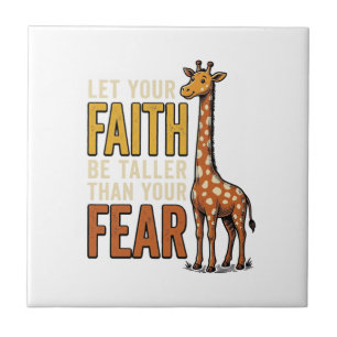 Faith Over Fear Giraffe Vintage Christian Shirt_1 Tile