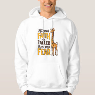 Faith Over Fear Giraffe Vintage Christian Shirt De