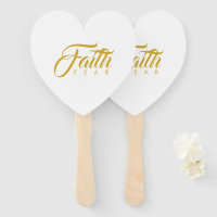 Faith Over Fear Gold and White