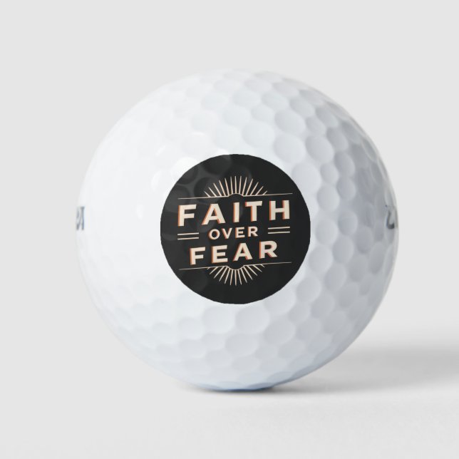Faith Over Fear Golf Balls (Front)
