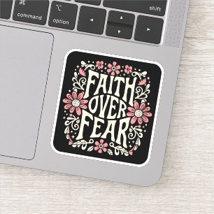 Faith over fear groovy Christian