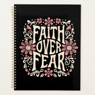 Faith over fear groovy Christian Planner