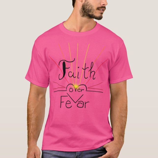 Faith Over Fear Illustration  Baseball  Sleeve T-Shirt (Front)