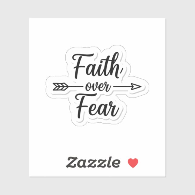 Faith Over Fear Inspirational Quote (Sheet)