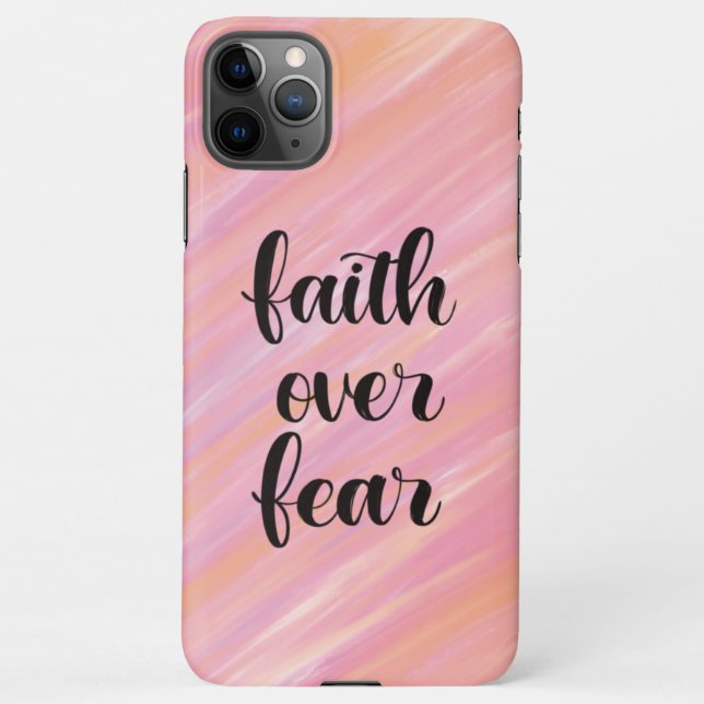 Faith over fear iPhone case (Back)