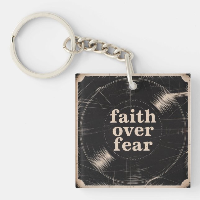 Faith Over Fear Key Ring (Front)