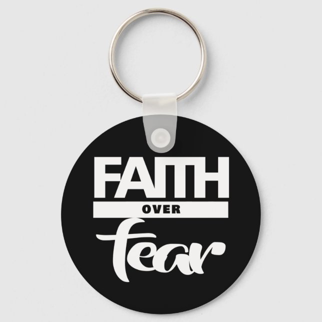 Faith Over Fear  Key Ring (Front)