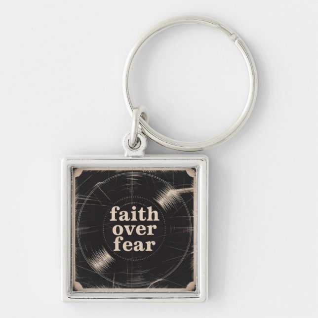 Faith Over Fear Key Ring (Front)