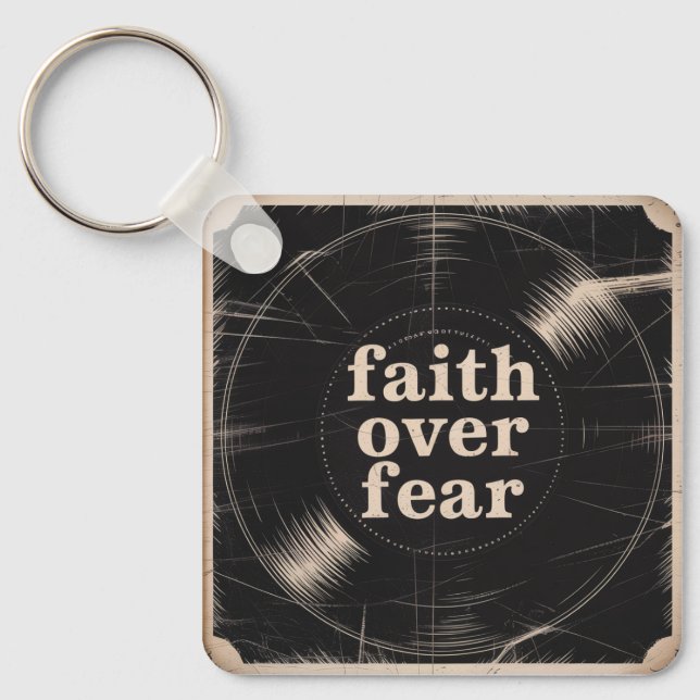 Faith Over Fear Key Ring (Front)