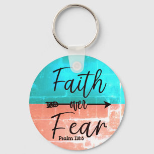 Faith over Fear keychain