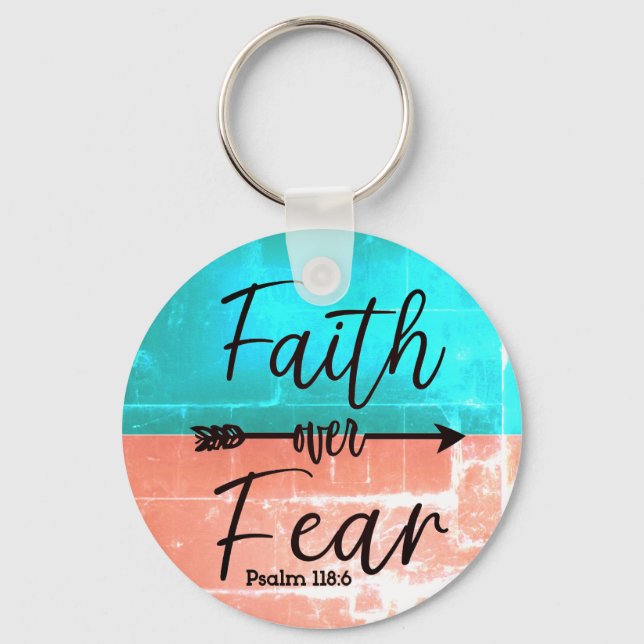 Faith over Fear keychain (Front)