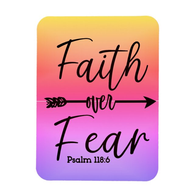 Faith over Fear magnet (Vertical)