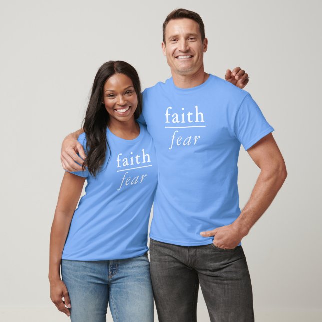 Faith Over Fear Mathematical Formula T-Shirt (Unisex)