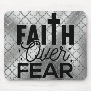 Faith Over Fear Metallica Mouse Pad 