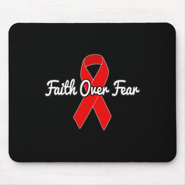 Faith Over Fear Mouse Mat (Front)