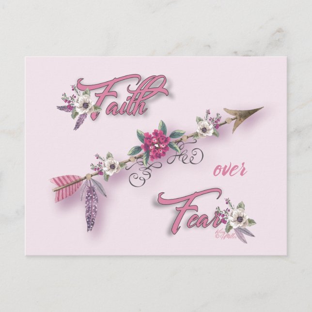 Faith Over Fear Postcard (Front)